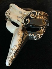 Authentic Italian Made Venetian Mask Mardi Gras Masquerade Costume Halloween