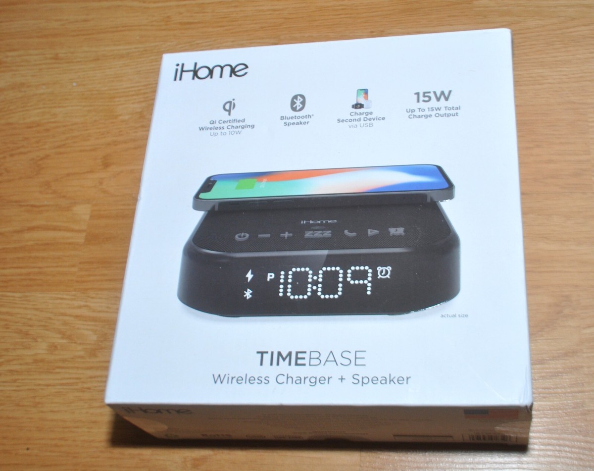 Wireless Charger Ihome Wifi Speaker IHome Digital Alarm Clock With
