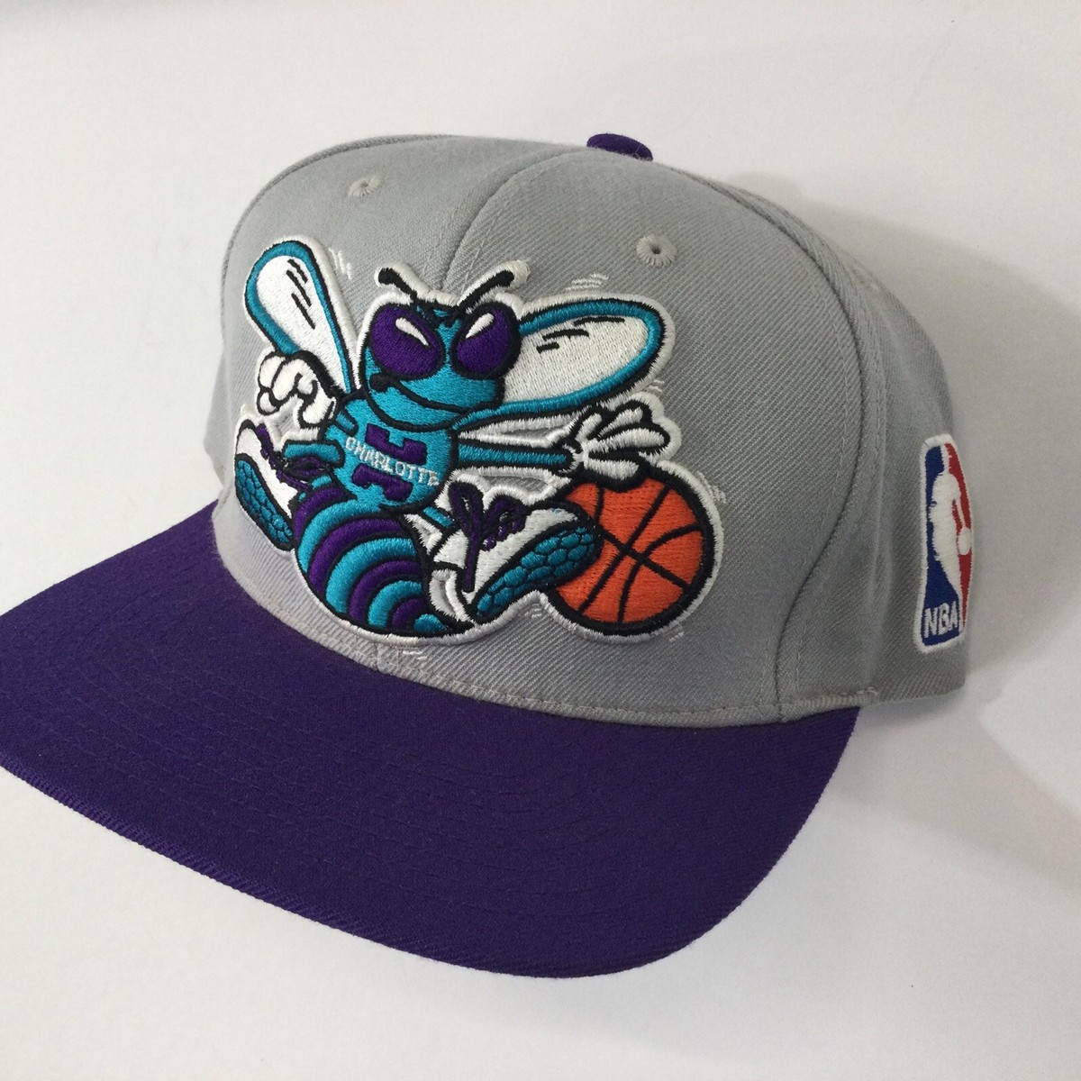 Mitchell & Ness NBA Charlotte Hornets 2 Tone Snapback Hat, Cap 