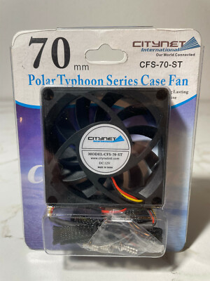 Citynet 70mm Polar Typhoon Series case fan CFS-70-ST