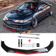 For Honda Acura Integra Gsr Type R Gloss Front Bumper Lip Splitter Body Kit Jdm