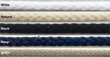 Drawstring Cotton Cord Trimming - 24 Yards - Many Colors! MADE IN USA!