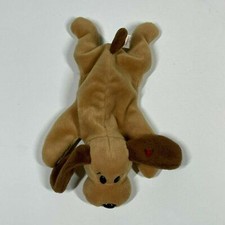 Vintage 1993 TY Beanie Baby Bones Dog Plush Toy No Tag