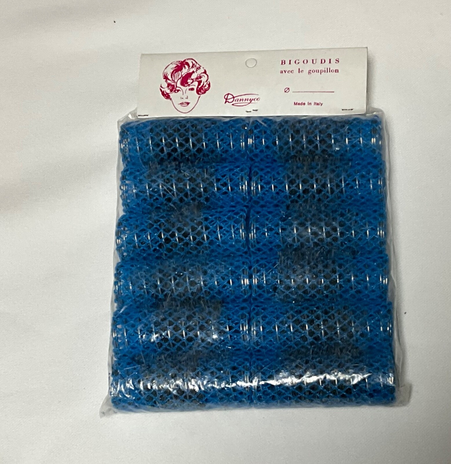 Dannyco Brush Rollers Wire Brush Mesh Hair Rollers Curlers Lot Of 12  1”  New