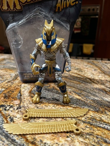 Modellino mummia vintage 1997 Hasbro Mummies Alive Hunter Ja Kal 5"" quasi completo - Foto 2 di 11
