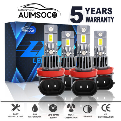 For Dodge Grand Caravan SXT SE Van 4-Door 2011-2020 LED Headlight High Low Bulbs