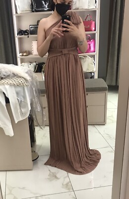 abito lungo Monospalla Con Fiocco Abito Di Elisabetta Franchi | eBay