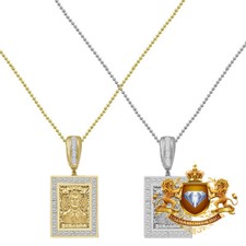Colgante Italiano Plata Jesús Malverde Sinaloa Narco El Santo Patrón Dije 1.60""