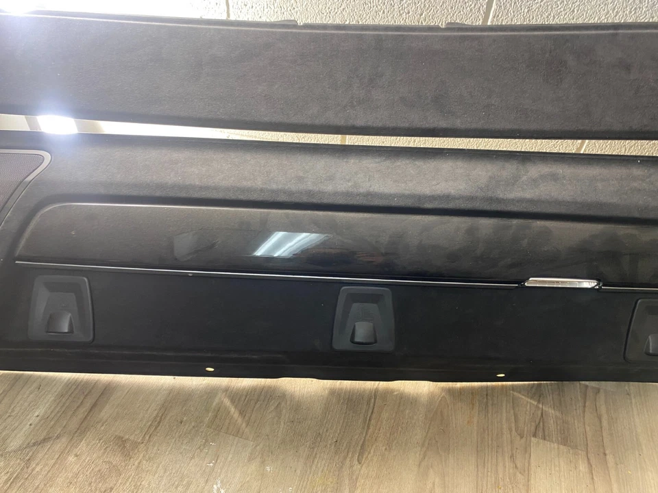 BMW 750LI F01 F02 OEM 09-15 PANEL TRASERO CUBIERTA DE ESTANTE NEGRO Foto 3 de 4