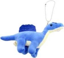 Plush toy holder, Dinosaur keychain, Spinosaurus. Total length: 7cm. Take off