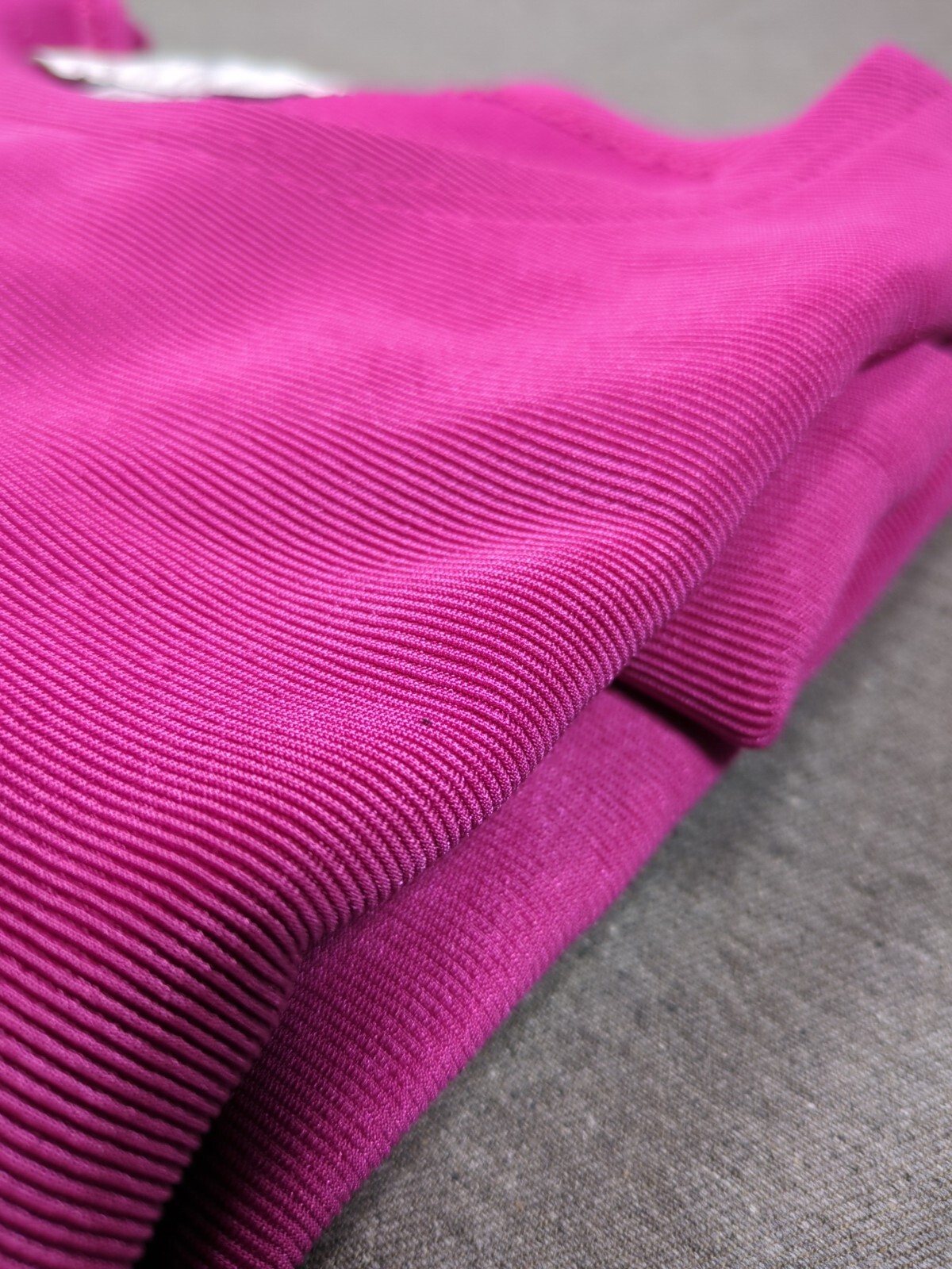 Basic Pink Horizontal Rib Knit Pullover Womens Si… - image 7