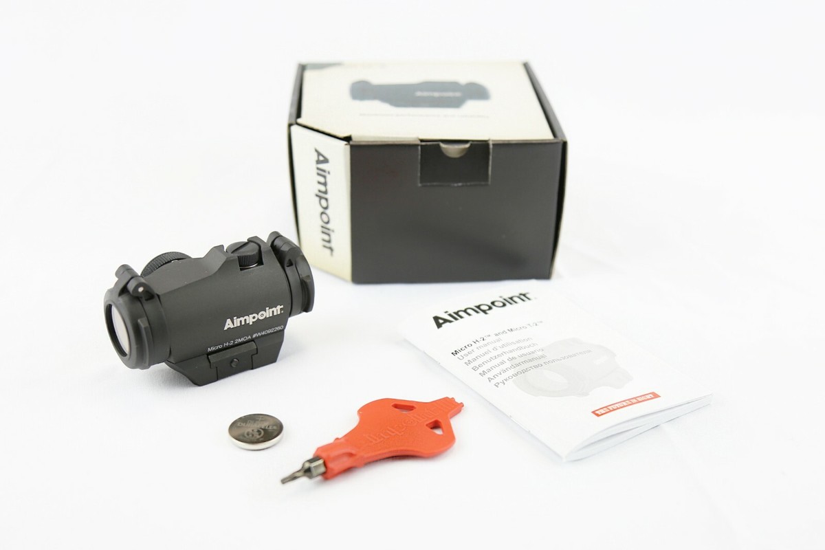 Mirino Aimpoint Micro H-2 2MOA - Mirottico Compatto Per Armi Lunghe - Dot Rosso Super Luminoso - 200185 - Foto 9