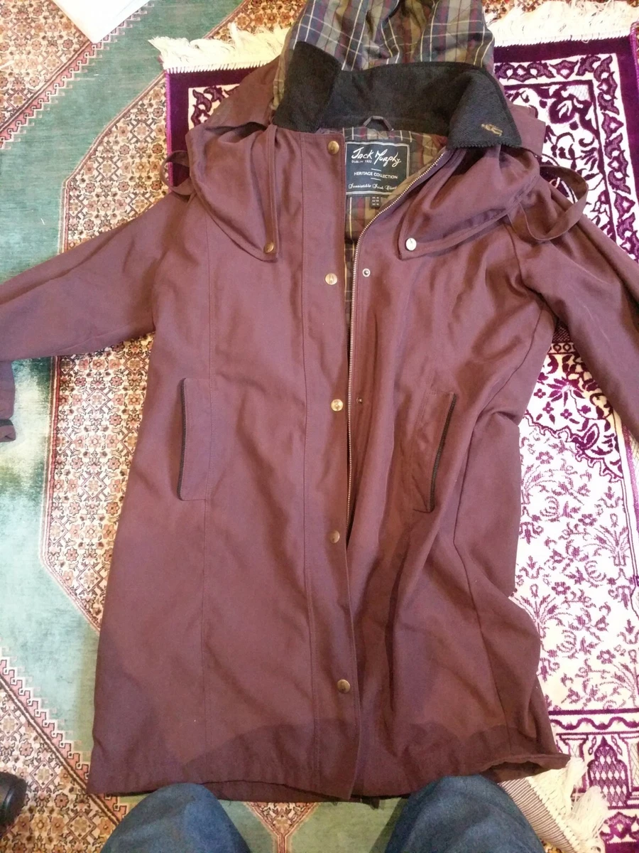 Jack Murphy Heritage Ireland Purple Maroon Hood Parka Jacket Women