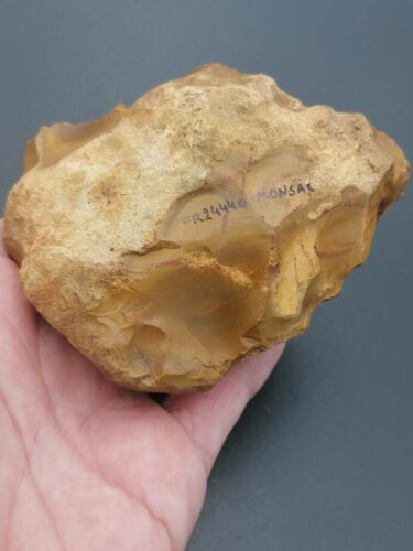 Acheulean culture Lower Paleothic France Handaxe Biface in Jasper Dordogne - Picture 4 of 16