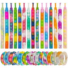 30 Pcs Pop Bracelet Bubble Fidget Toys for Party Favors, Hand Finger 30pcs