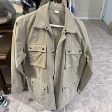 MAO Vintage Andre De Leure World of Leisure Safari Field Jacket Tan Cotton XL
