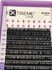 NEW Extreme Look Eyelashes. Black. 8 Mm. 18 Rows In Each Pack. Bundle Of 3 Packs