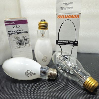 PHILIPS/SYLVANIA 100WATT M90/O M140/O METAL HALIDE PROTECTED CERAMIC LIGHT BULBS