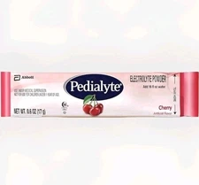 🔥100 Ct (17g) Pedialyte Electrolyte Powder Packets Cherry Hydration Drink OTG