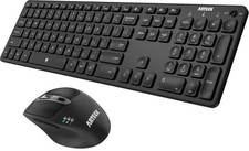 Universal Multi-Device Bluetooth Keyboard and Mouse Full Size Wireless