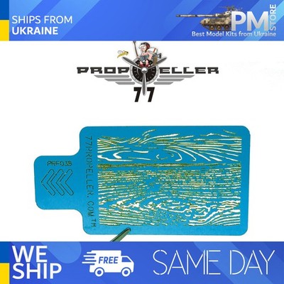 77Propeller PRP038 Airbrush Stencil Wood TEXTURE SPRAYING FINE DETAILS 1/32 1/48