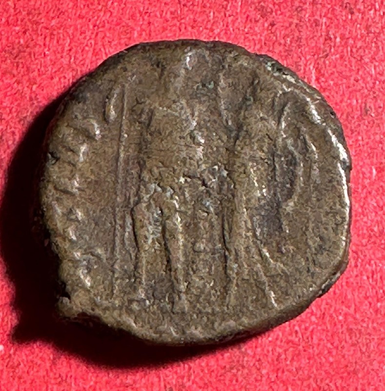 0-350 A.D. Old Ancient Roman "Helmeted" Coin! VF Details! X319 Old Coin!