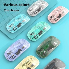 2.4G Wireless Slim USB Rechargeable Mouse Optical Sensor 3DPI Mode PC Laptop