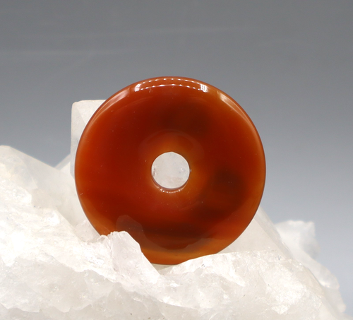 CARNEOL KARNEOL Anhänger Donut 40 mm mit Lederband Edelstein-Anhänger k3 CARNEOL KARNEOL Anhänger Donut 40 mm mit Lederband Edelstein-Anhänger k3