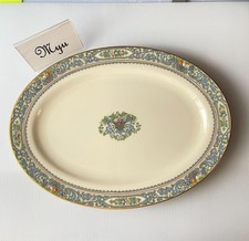 Lenox Autumn Ovale Servierplatte 34 cm/13,4 Zoll Gold Stempel Presidential