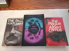 Albert Camus Book Lot-The Plague, The Fall & Exile & The Kingdom-Paperbacks
