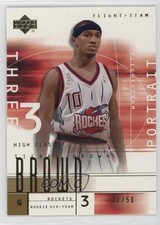2001-02 Upper Deck Flight Team Gold 21/50 Tierre Brown (Portrait) #91 09is