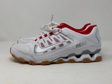 Nike Reax 8 TR Mesh Men's Training Shoes White Wolf Grey Red 621716-103