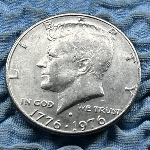 1776-1976 D Bicentennial Kennedy Half Dollar Filled D Mint Mark