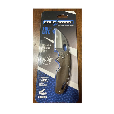 Cold Steel Tuff Lite 20LTFZ AUS-8A Plain Sheepsfoot Tri-Ad, Griv-Ex DE