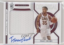 2020-21 Panini National Treasures Colossal Material 1/49 Isaac Okoro Auto s3g