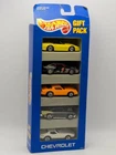 Vintage Hot Wheels 5 Car Gift Pack Chevrolet Diecast w/7sp Stocker/5sp 57 Chevy