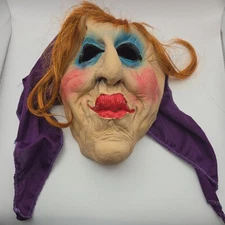 VTG Paper Magic Halloween Witch Mask