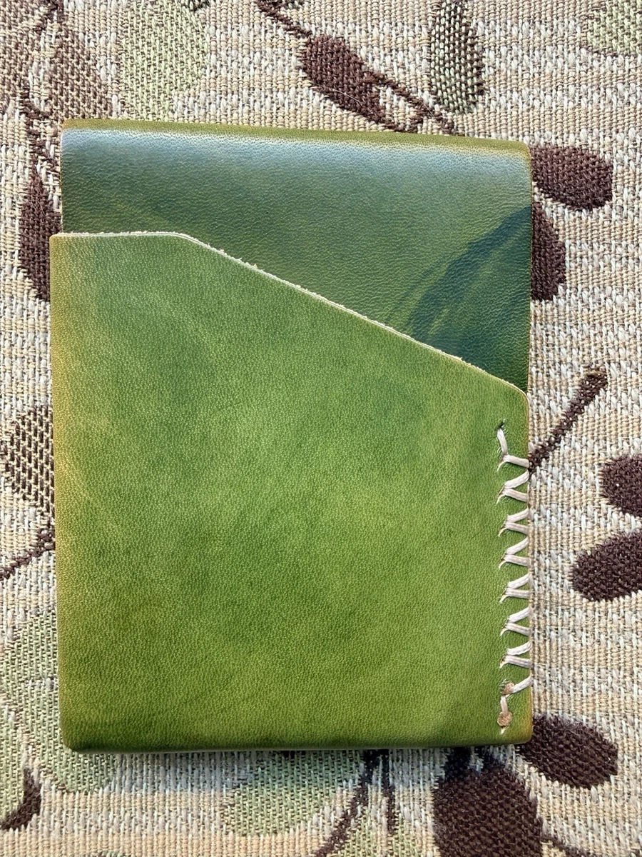 Open Sea Leather Houbei Mini in Limited Edition Green Buttero
