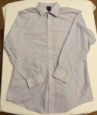 Brooks Brothers Men's Button Up Shirt - Multicolor - Size 16 32/33 - 100 Cotton