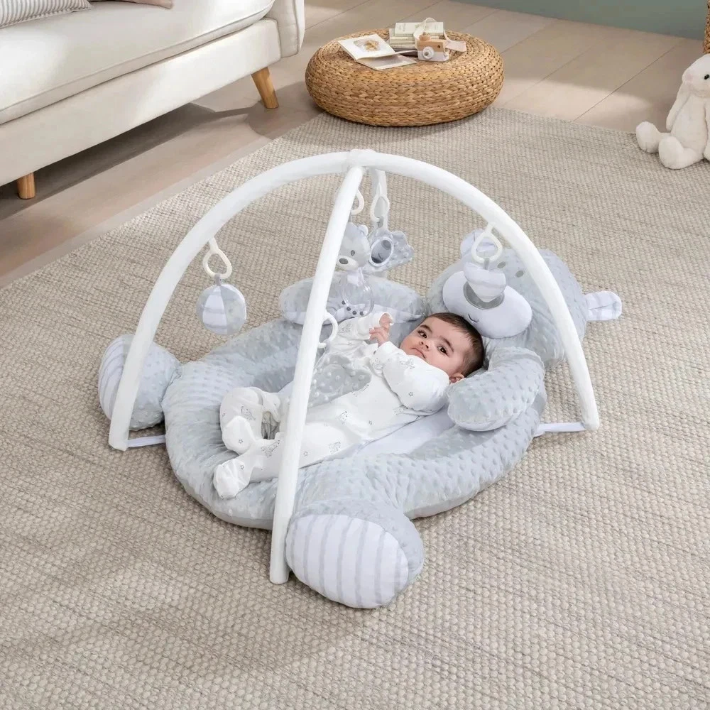Little Discoveries Plush Bear Baby Gym Grey Cosy Sleeping Mat & Hanging Toys UK
Opens in a new windo