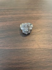 Marcasite Cubic Zirconia 925 silver ring size 6