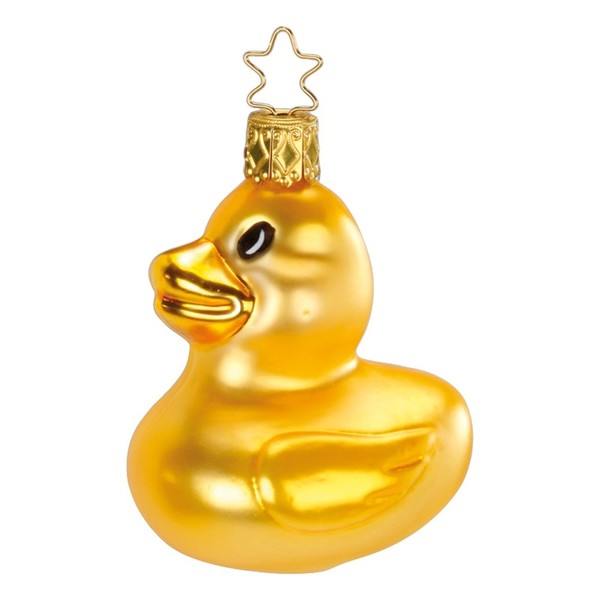 SüßE Badeente 7,5Cm Inge-Glas® Manufaktur Weihnachtsschmuck-image
