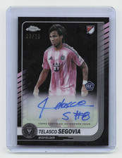 2025 Topps Chrome Sapphire MLS #CA-TS Telasco Segovia Rookie Black Auto #/10