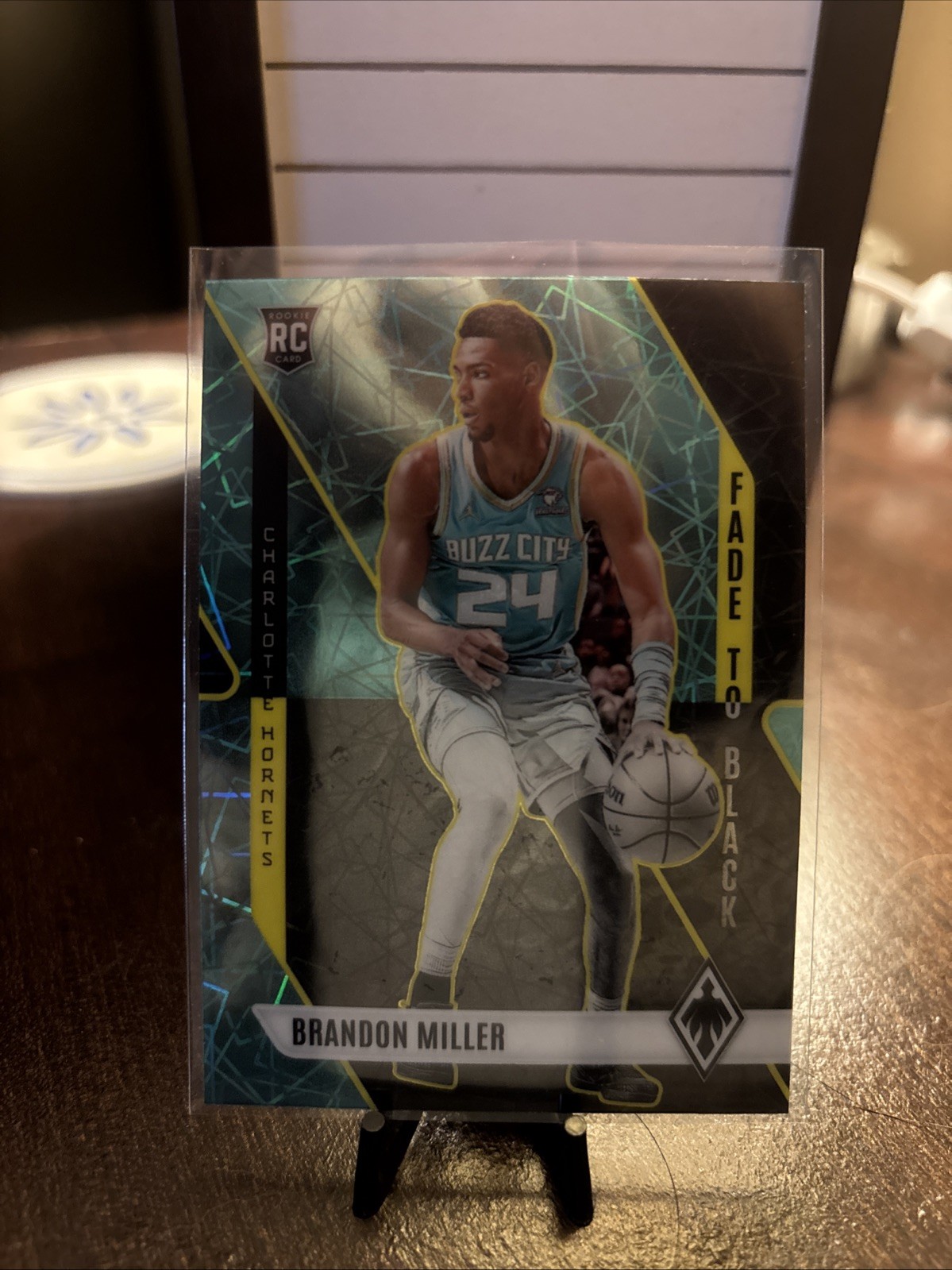 2023-24 Panini Phoenix - Fade to Black Brandon Miller #8 Teal Lazer (RC)
