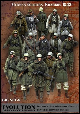 Evolution Miniatures 1/35 German Soldiers, Kharkov 1943 (15 figures)