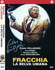 Lino Banfi "FRACCHIA LA BELVA UMANA" dvd autografato hand signed