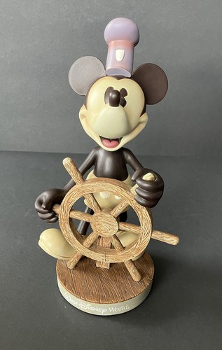Disney Retired 10” Tall Steamboat Willie Bobblehead