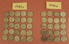 Lot of 45 Kennedy Half Dollars –  1980s and 1990s – Circulated Coins