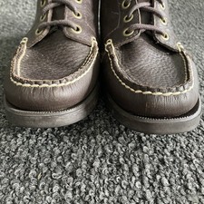 Bottines Lacets Cuir Noir Aston Grey Orson Taille US 8.5 M - Occasion, Usure Normale