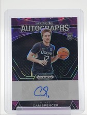 CAM SPENCER 2024-25 PANINI PRIZM DRAFT ROOKIE PURPLE ICE RC AUTO /99 Q0933